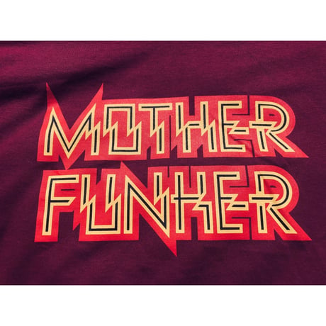 MOTHER FUNKER Tee Shirts / Maroon × Red + Yellow
