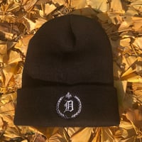 GHETTO D × DIEDRO LOS DIABLOS w name Beanie "D" / Black × White