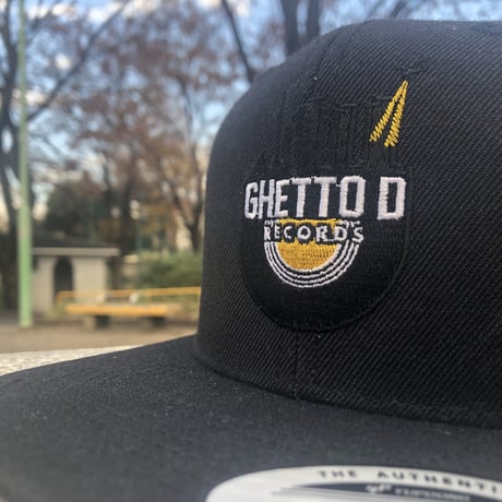 GHETTO D logo snapback cap / Black