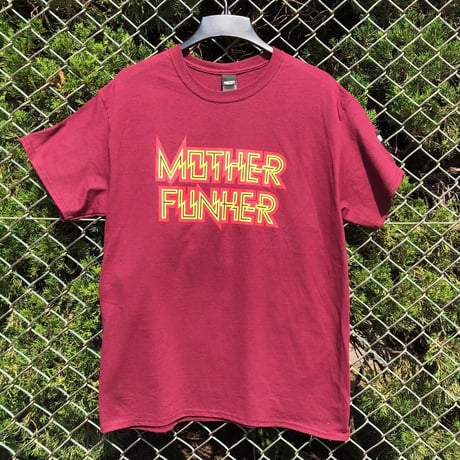MOTHER FUNKER Tee Shirts / Maroon × Red + Yellow