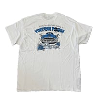 VINTAGE POSSE × Rum Artworks "AOI" Tee shirts / White × Blue