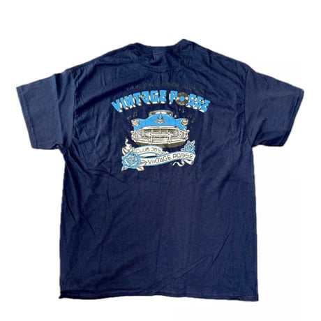 VINTAGE POSSE × Rum Artworks "AOI" Tee shirts / Navy × Blue