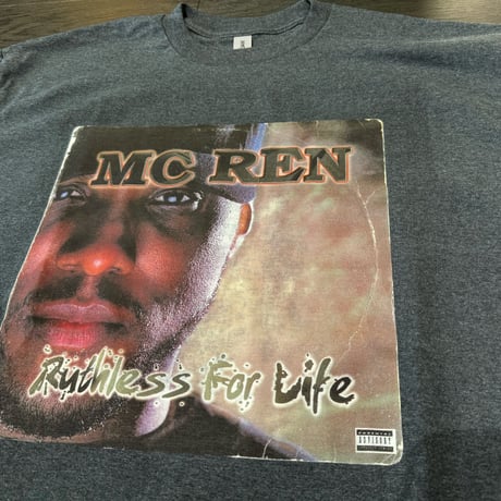 レコードジャケ long sleeve RAP Tee "Ruthless For Life" / Heather Gray
