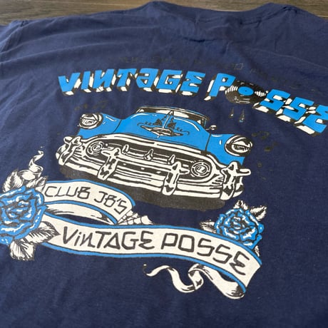 VINTAGE POSSE × Rum Artworks "AOI" Tee shirts / Navy × Blue