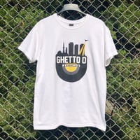 GHETTO D logo Tee Shirts / White