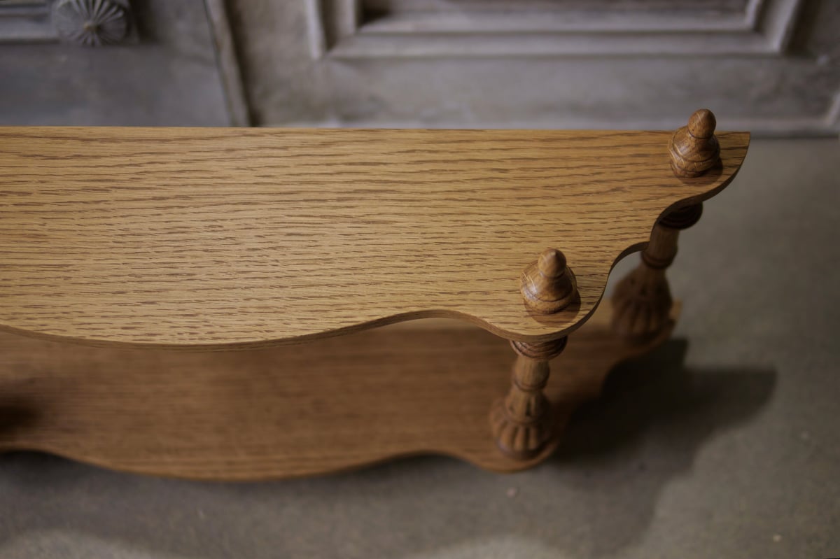 【受注製作】ナポレオンシェルフ(オーク) 受注製作】無塗装ナポレオンシェルフ(ホワイトオーク