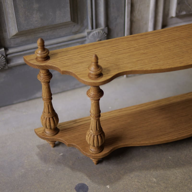 オークの彫刻ナポレオンシェルフ | Réaliser son rêve