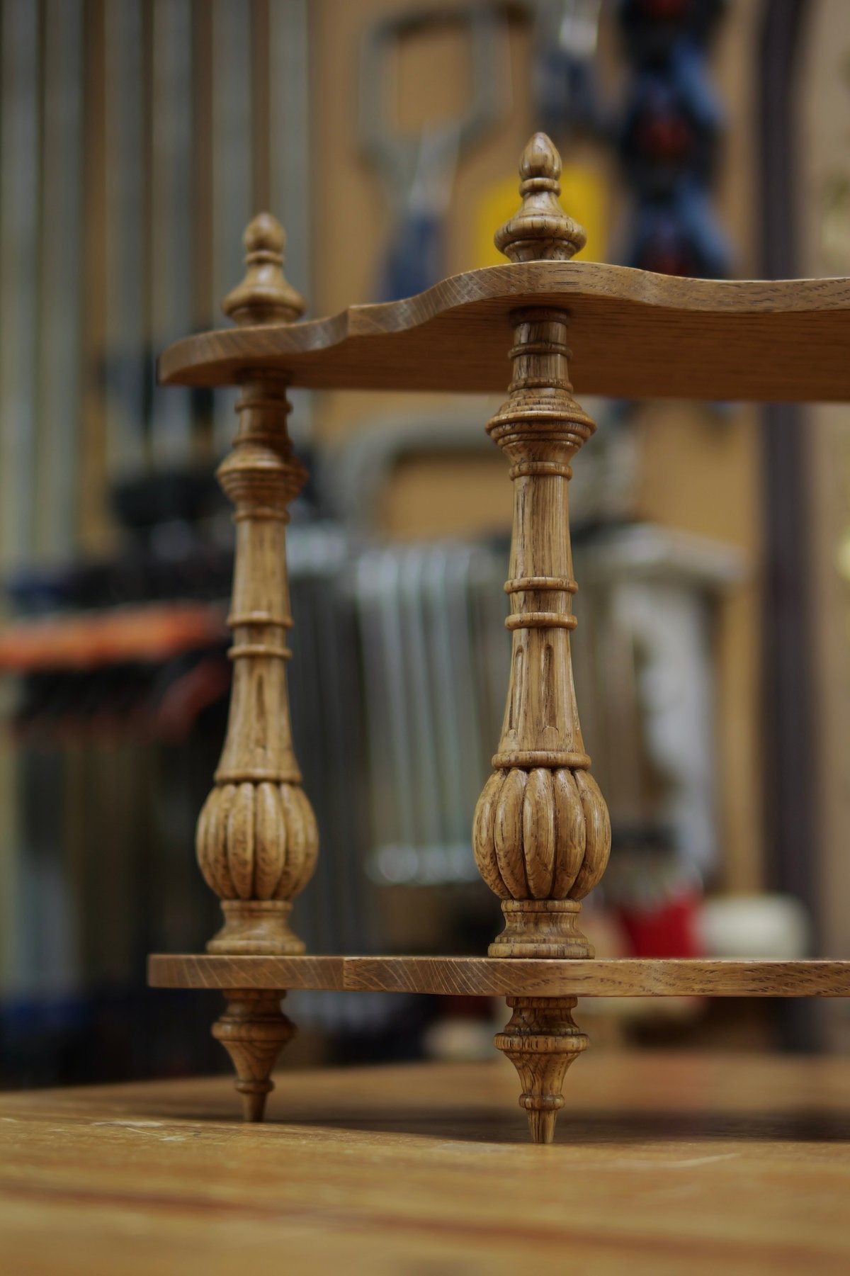 オークの彫刻ナポレオンシェルフ | Réaliser son rêve