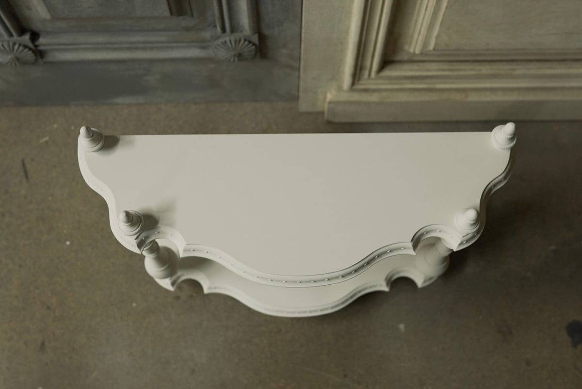 ナポレオンシェルフ装飾あり(ホワイト)