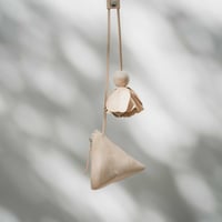 FLOWER TRIANGLE MINI BAG