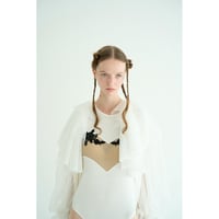 HEMP JERSEY HEART CUT BODYSUITS