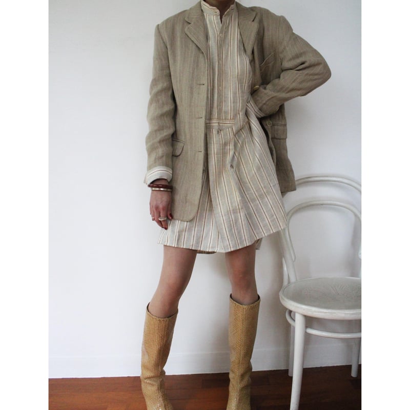1980s/1990s Nicole Farhi stripe jacket | angie 1980s/1990s Nicole Farhi stripe jacket | angie