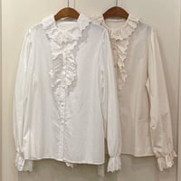 レースフリルブラウス