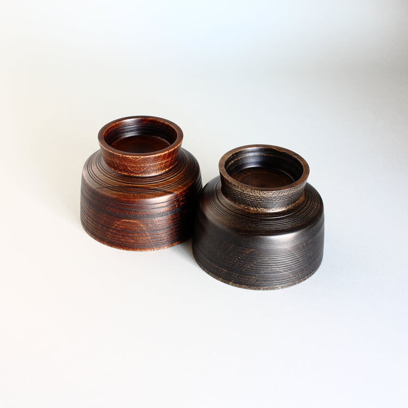 BASE 01 汁椀乱筋(黒漆拭き漆仕上げ) | ROKUROSHA STORE