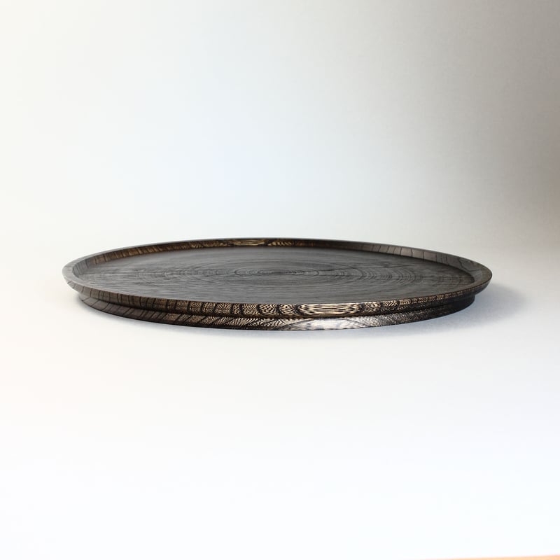 BASE 05 丸盆(黒漆拭き漆仕上げ) | ROKUROSHA STORE