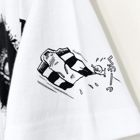 ［YokaiShop限定Ver］墓場の鬼太郎  バックベアード じろり T-Shirts Color  ホワイト