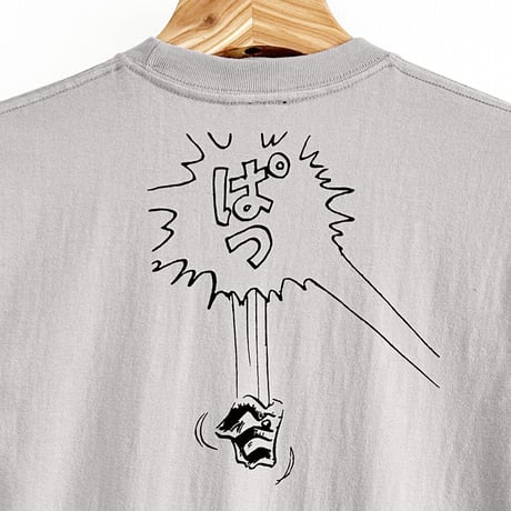 〔2026年6月6日から順次発送〕墓場の鬼太郎  バックベアード ぴかりT-Shirts Color ライトグレー
