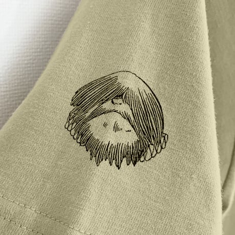 ［YokaiShop限定Ver］悪魔くん 見えない学校 T-Shirts Color  サンドカーキ
