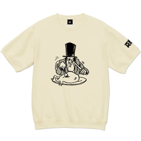 〔予約販売2024年10月下旬～11月中旬発送予定〕悪魔くん ヤモリビト ショートスリーブスウェットシャツ Color ナチュラル