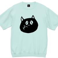 〔2025年7月15日から順次発送〕河童の三平 たぬき顔 ショートスリーブスウェットシャツ Color ミントブルー