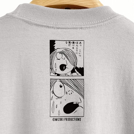 〔2023年3月15日から順次発送〕ゲゲゲの鬼太郎 さざえ鬼 T-Shirts Color  ライトグレー