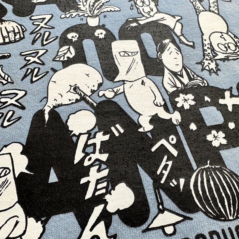 河童の三平 T-Shirts Color ブルー | Yokai-Shop