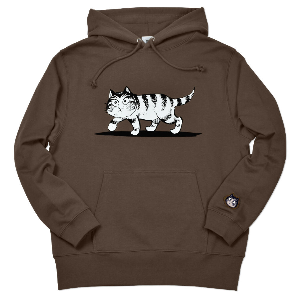 猫楠パーカー Color こげ茶 | Yokai-Shop