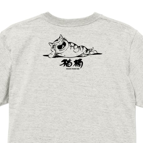 〔2025年7月15日から順次発送〕猫楠(立ち姿)T-Shirts Color  オートミール