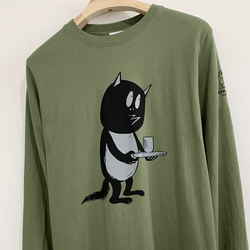 河童の三平 お茶をどうぞ ロングスリーブ T-Shirts Color お茶色 | Yoka