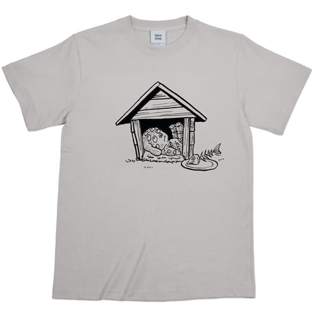 悪魔くん 百目 T-Shirts  Color  ライトグレー