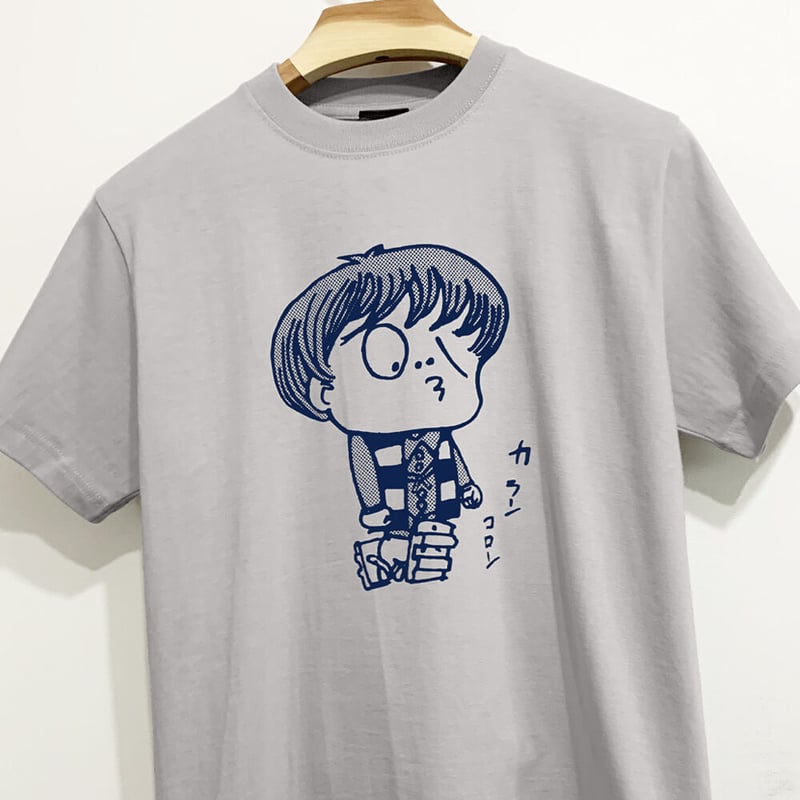 墓場鬼太郎 カランコロン T-Shirts Color ライトグレー | Yokai-Shop 墓場鬼太郎 カランコロン T-Shirts Color ライトグレー | Yokai-Shop