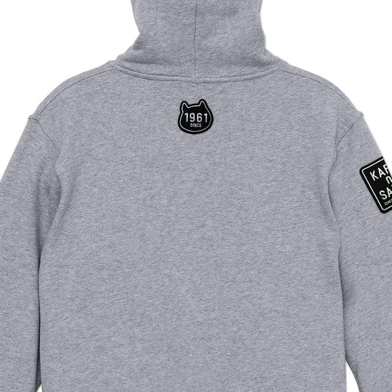 河童の三平 たぬき顔モコモコワッペン ジップパーカー Color