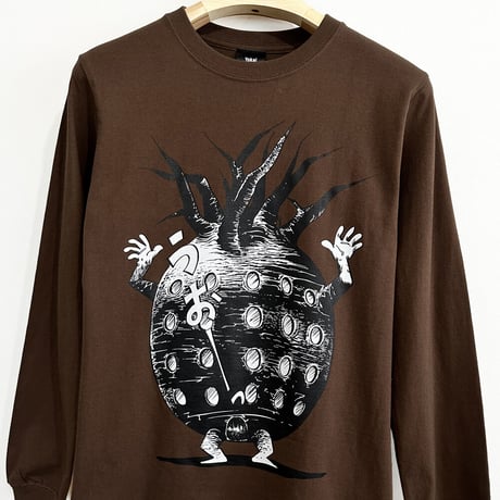 悪魔くん 家獣 ロングスリーブ T-Shirts Color  こげ茶