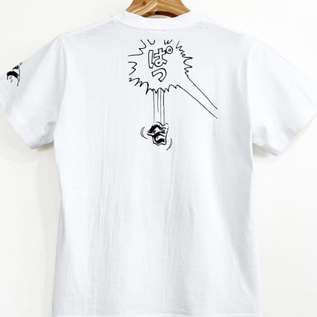 ［YokaiShop限定Ver］墓場の鬼太郎  バックベアード ぴかりT-Shirts Color  ホワイト