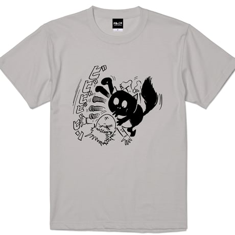 〔予約販売2026年8月初旬～9月初旬発送予定〕河童の三平 ビビビビビン T-Shirts Color  ライトグレー