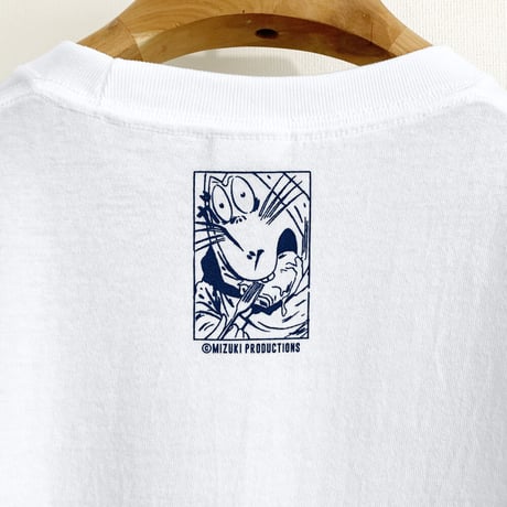 墓場鬼太郎 ねずみ男 トトトト  T-Shirts Color  ホワイト