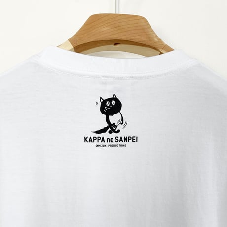 河童の三平 たぬき顔 T-Shirts  Color  ホワイト