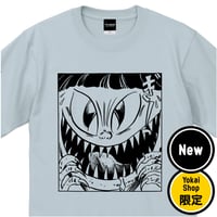 〔2026年6月6日から順次発送〕［YokaiShop限定Ver］ゲゲゲの鬼太郎  猫娘 T-Shirts Color  アイスブルー