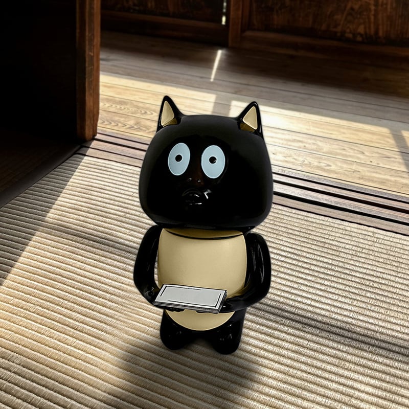 たぬきち デコカクノ3本 ta-114 ふくろう＆かえる持ち狸（小）｜信楽たぬき専門店/ネット