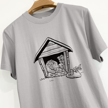 悪魔くん 百目 T-Shirts  Color  ライトグレー