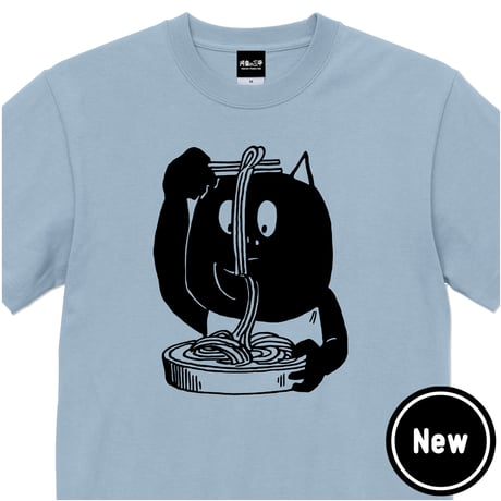 ねずみ男Tシャツ２色セット ラミ＆アール ロゴレイヤードTシャツ LIN AL-75070 黒猫 ネコ ねこ 鼠