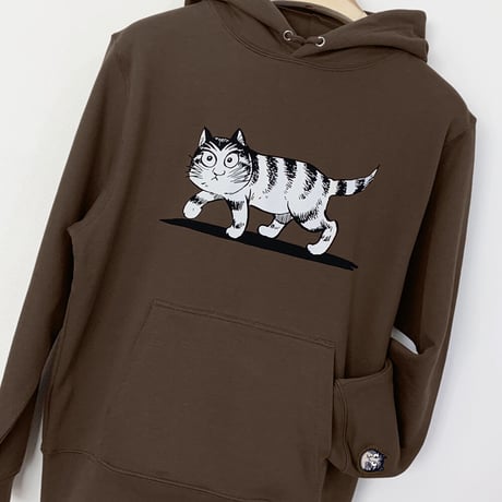 猫楠パーカー Color こげ茶