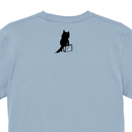 河童の三平 カバン持ちタヌキ T-Shirts  Color  ブルー