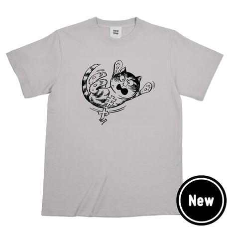 猫楠キヤッ T-Shirts Color  ライトグレー