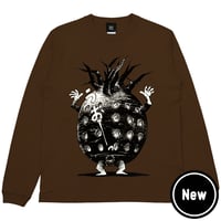 悪魔くん 家獣 ロングスリーブ T-Shirts Color  こげ茶