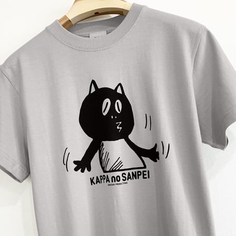 〔2023年3月15日から順次発送〕河童の三平 うっかりたぬき T-Shirts  Color  ライトグレー