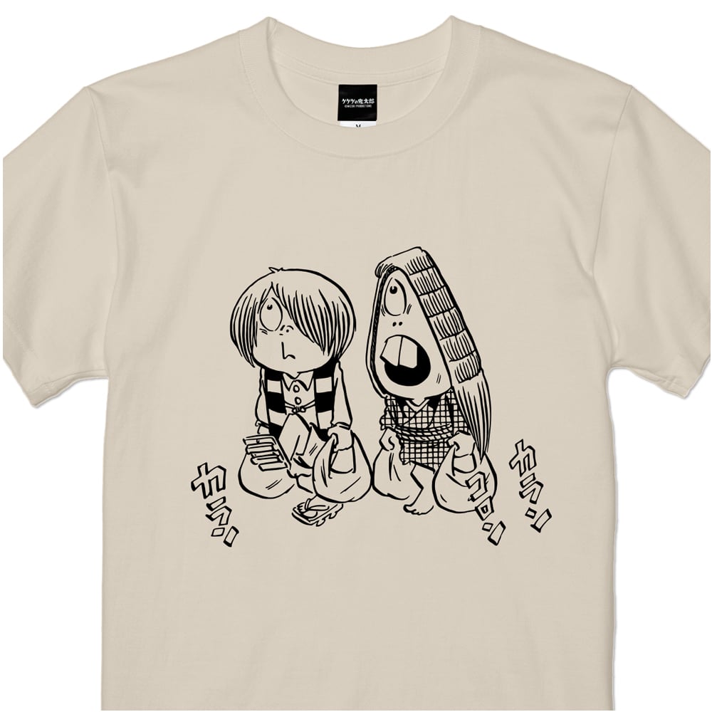 ゲゲゲの鬼太郎 買いもの係 T-Shirts Color ベージュ | Yokai-Shop