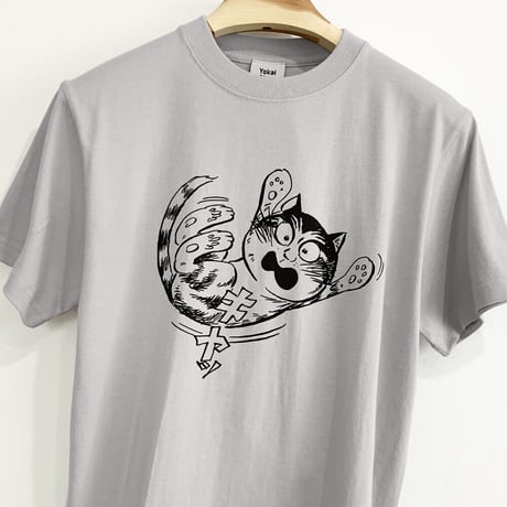 猫楠キヤッ T-Shirts Color  ライトグレー