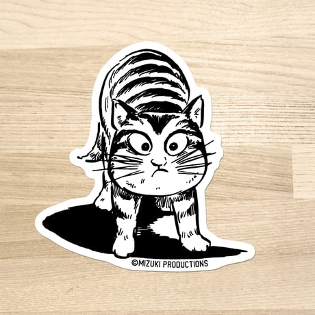 水木しげる コレクション ステッカー 猫楠(立ち姿)［ステッカーのみご購入専用］
