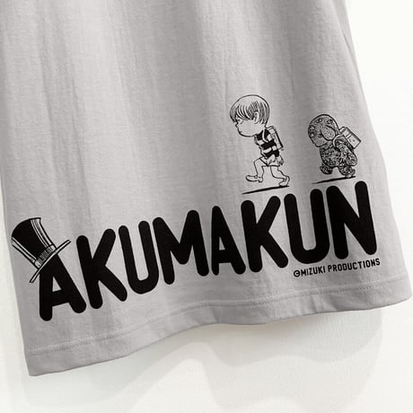 悪魔くん 百目 T-Shirts  Color  ライトグレー